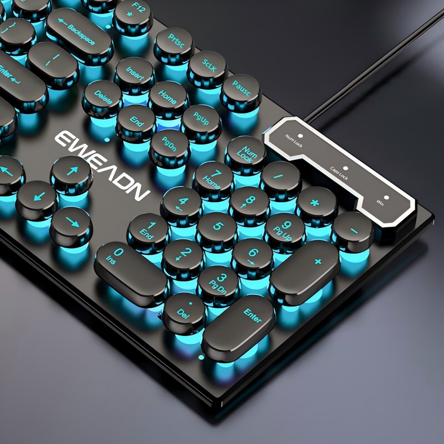 Pc Gaming Handheld - EWEADN Daktilo Oyun Klavyesi, 104 Tuş,