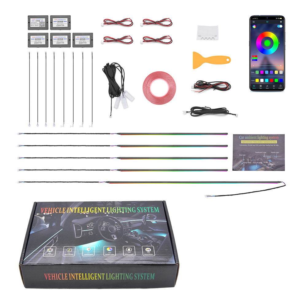 Rgb Light Strip - Çok Satan Araba Ortam Işık Kiti