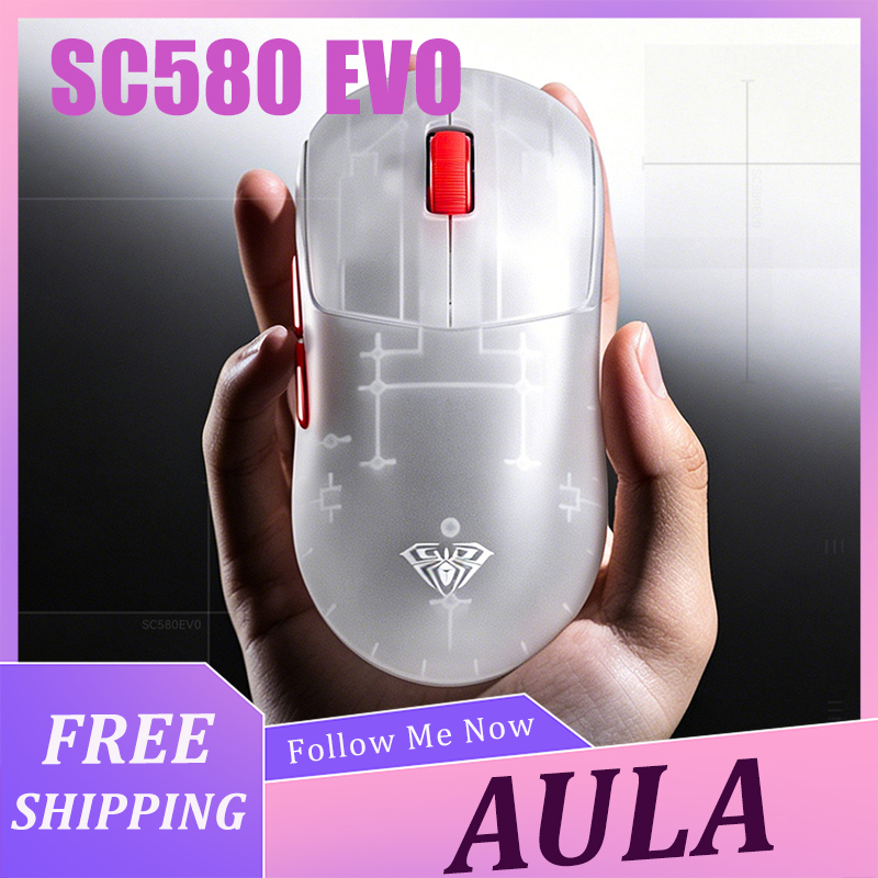 Pc Gaming Handheld - AULA SC580 EVO Mouse Hafif Kablosuz