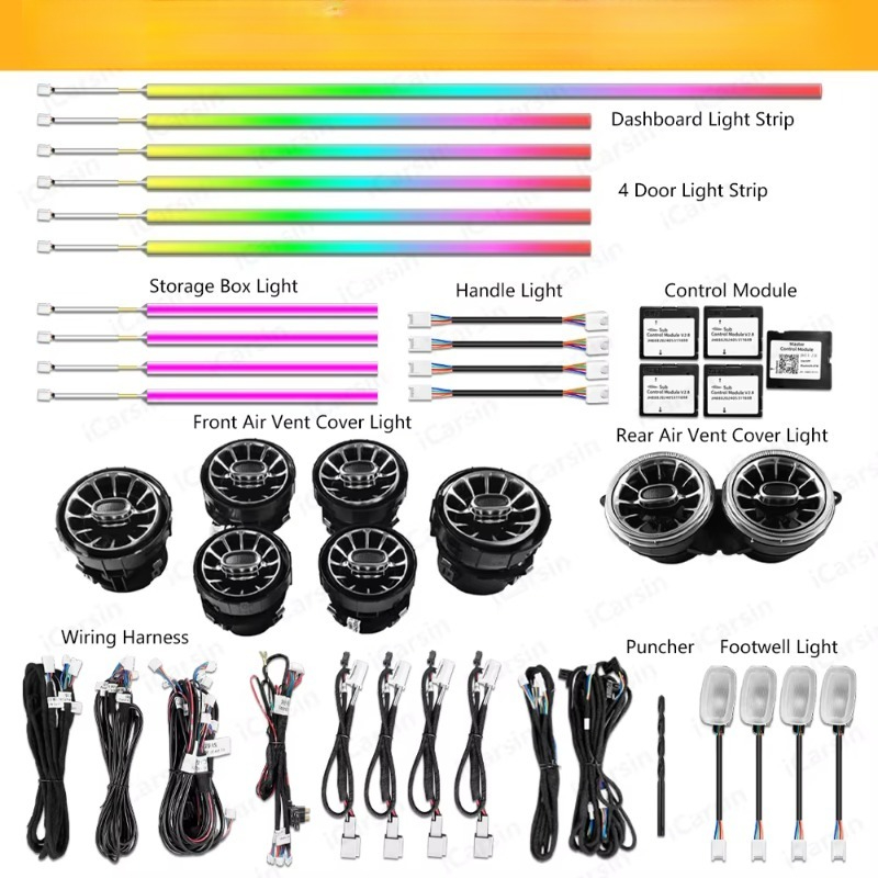 W217 W222 Coupe Dynamic C217 I - Rgb Light Strip incelemesi ve fiyatı