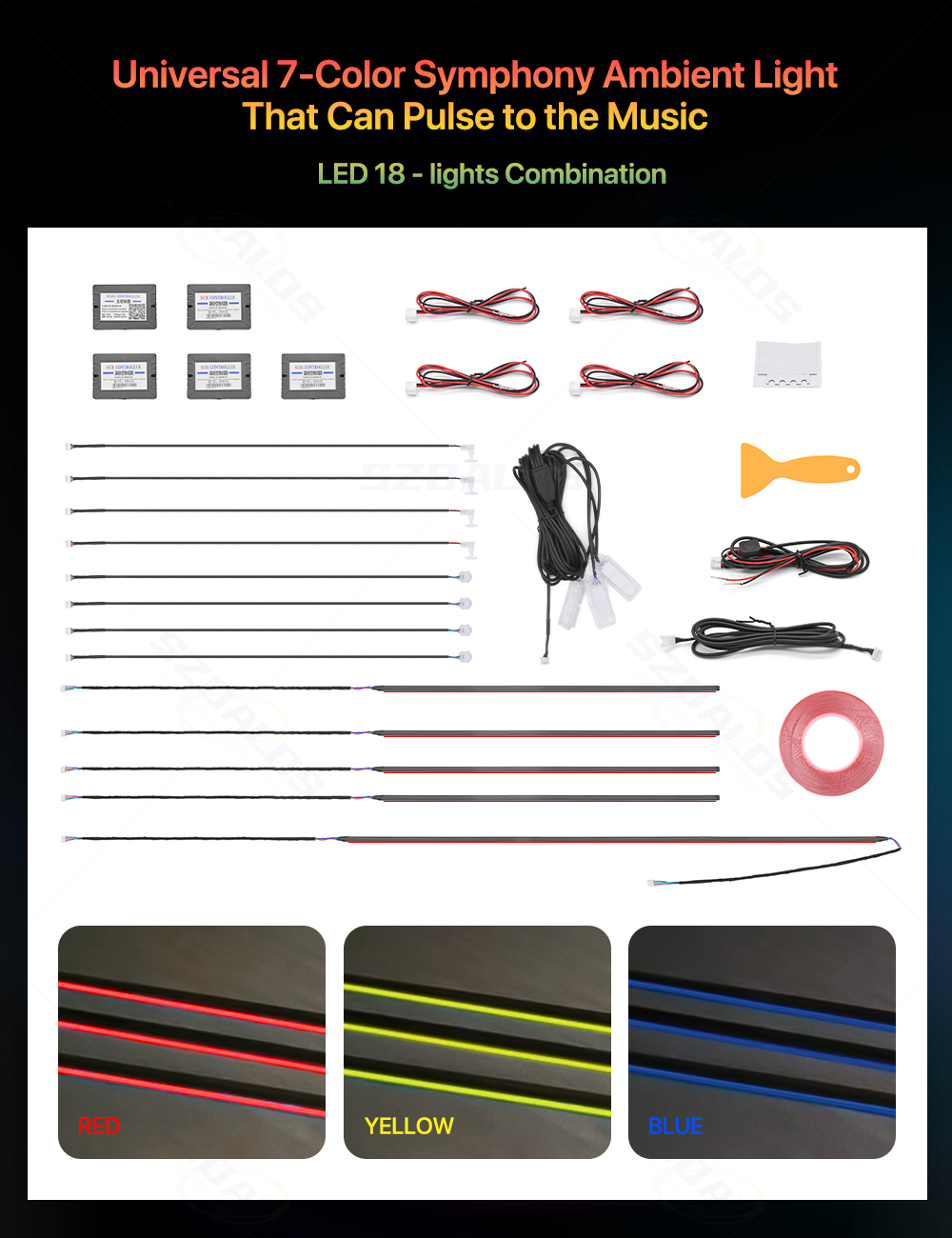 Çok Satan Araba Ortam Işık Kit - Rgb Light Strip incelemesi ve fiyatı