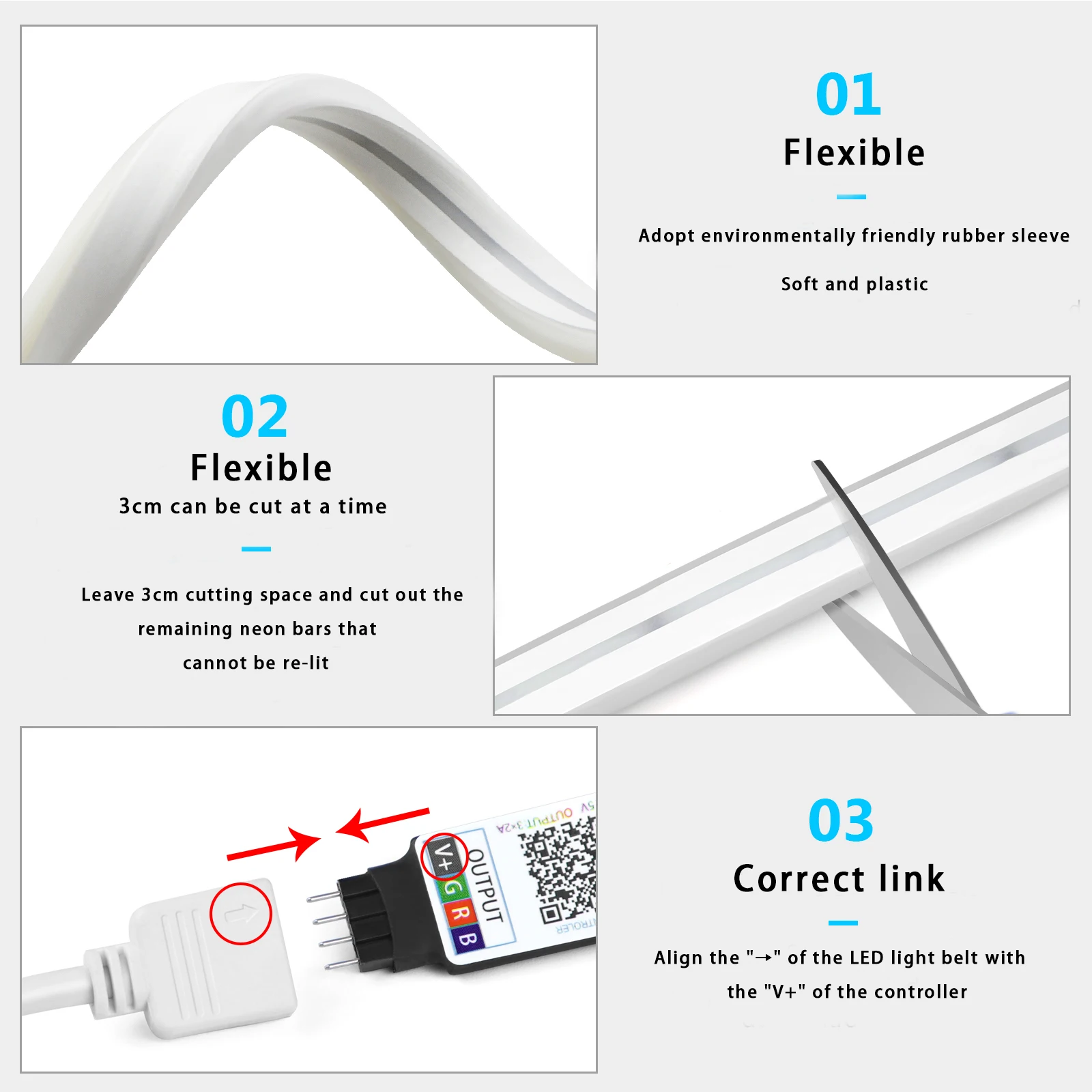 1-5m RGB LED Neon Şerit Işık 5 - Rgb Light Strip incelemesi ve fiyatı